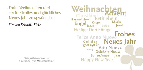 Akzidenzen - Flyer Christophorushof, Mainz-Hechtsheim